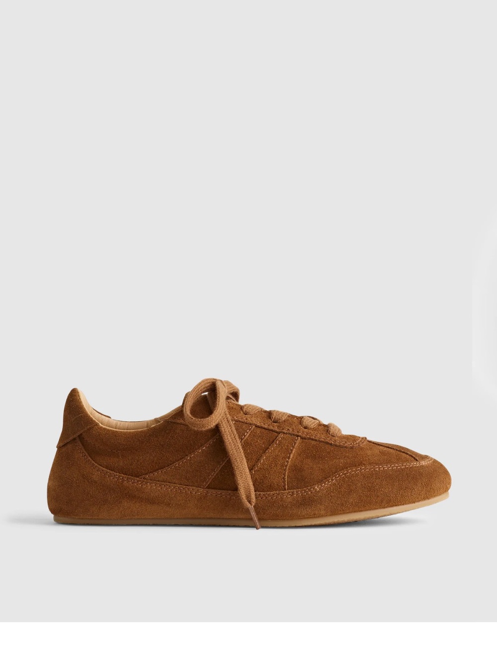 Madewell Brown Suede Oaklynne Sneakers with Green Laces NWOB